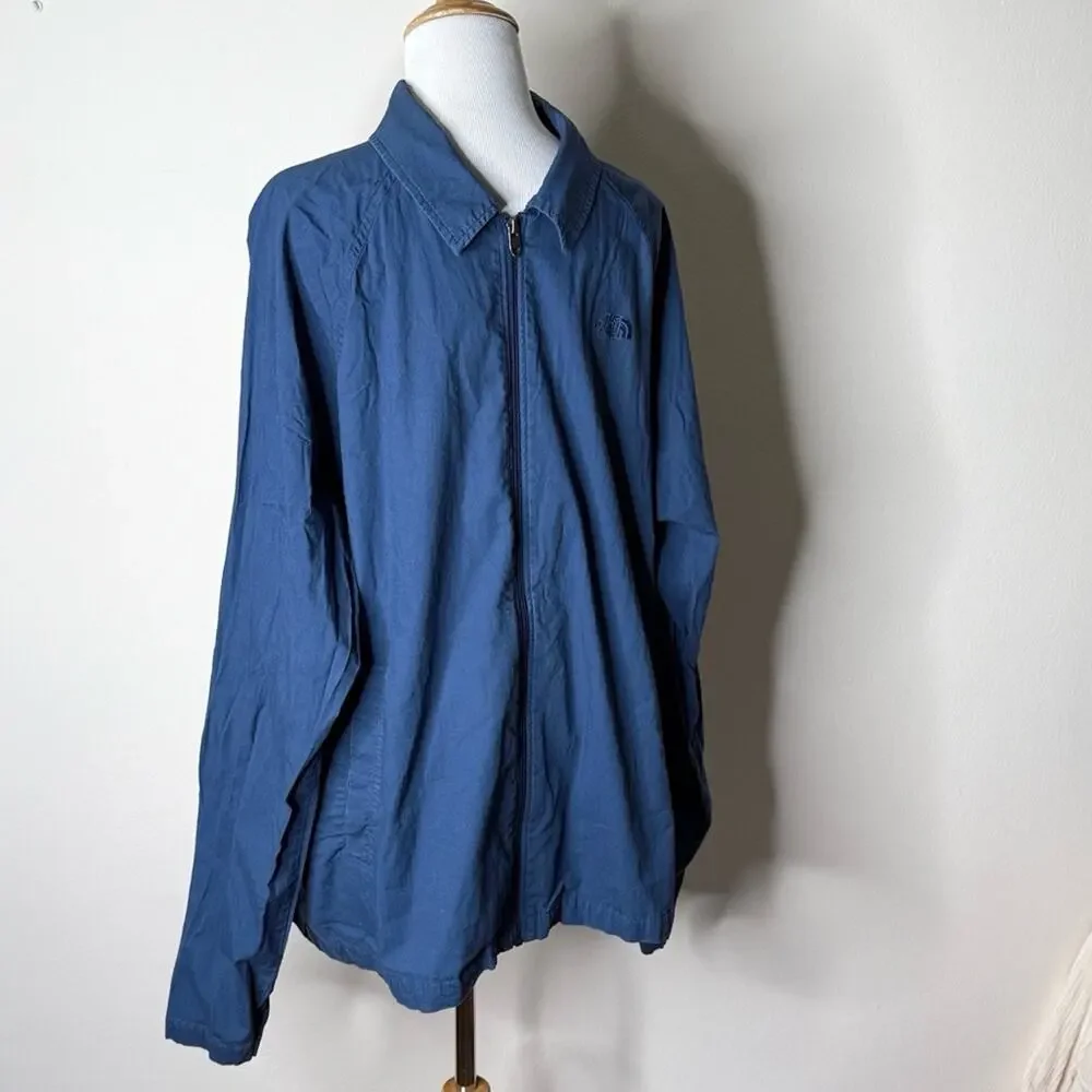 The North Face Shady Blue RipStop Coaches Jacket